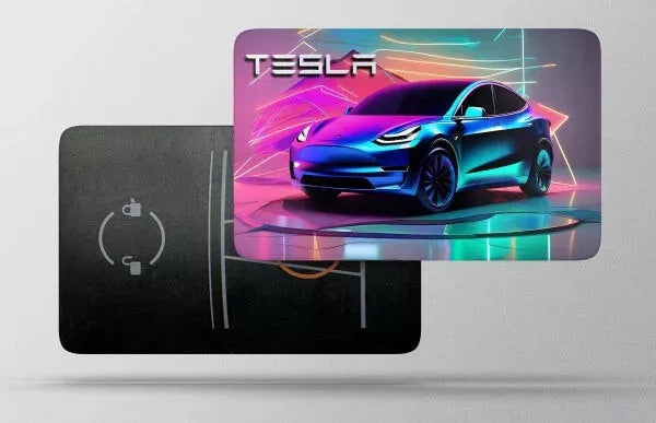 Tesla Key Card Model Y Custom Vinyl Credit Card Sticker by CC Wraps