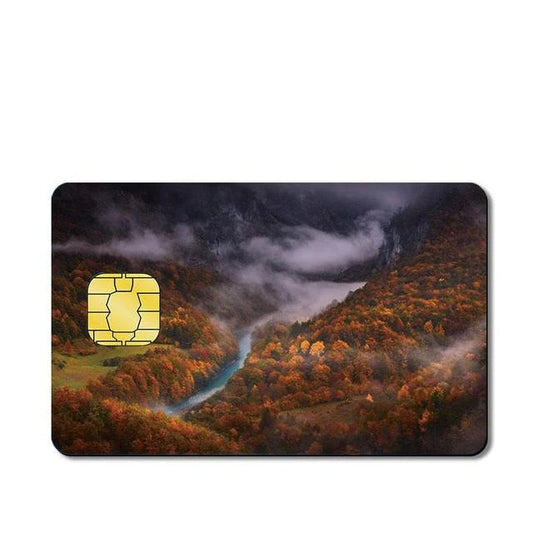 Nature Custom Vinyl Credit Card Sticker by CC Wraps