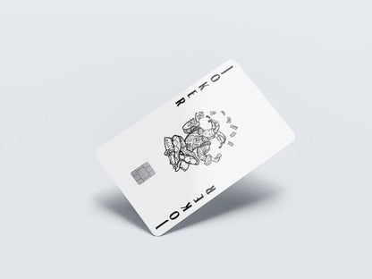 White Joker Custom Vinyl Credit Card Sticker by CC Wraps