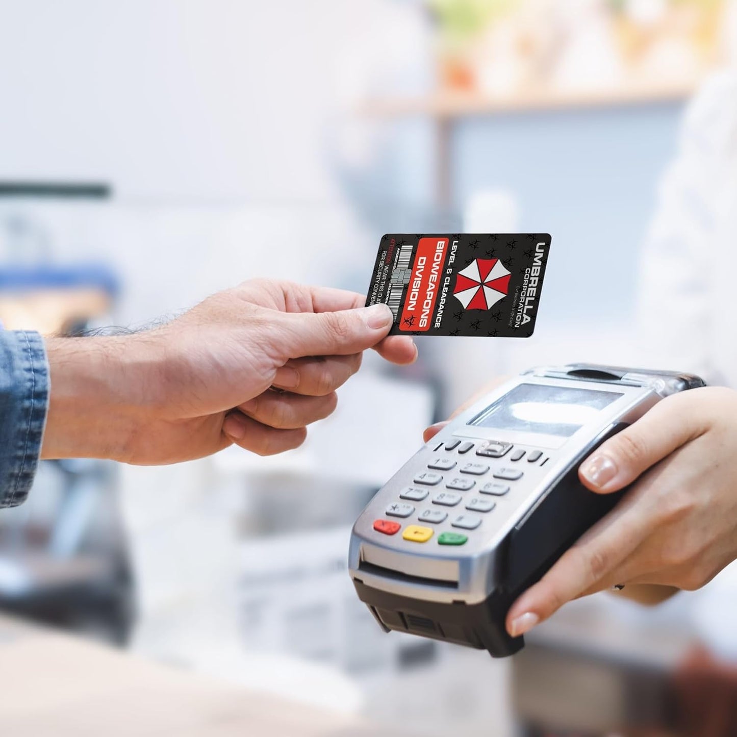 Umbrella Corporation BioHazard Custom Vinyl Credit Card Sticker by CC Wraps