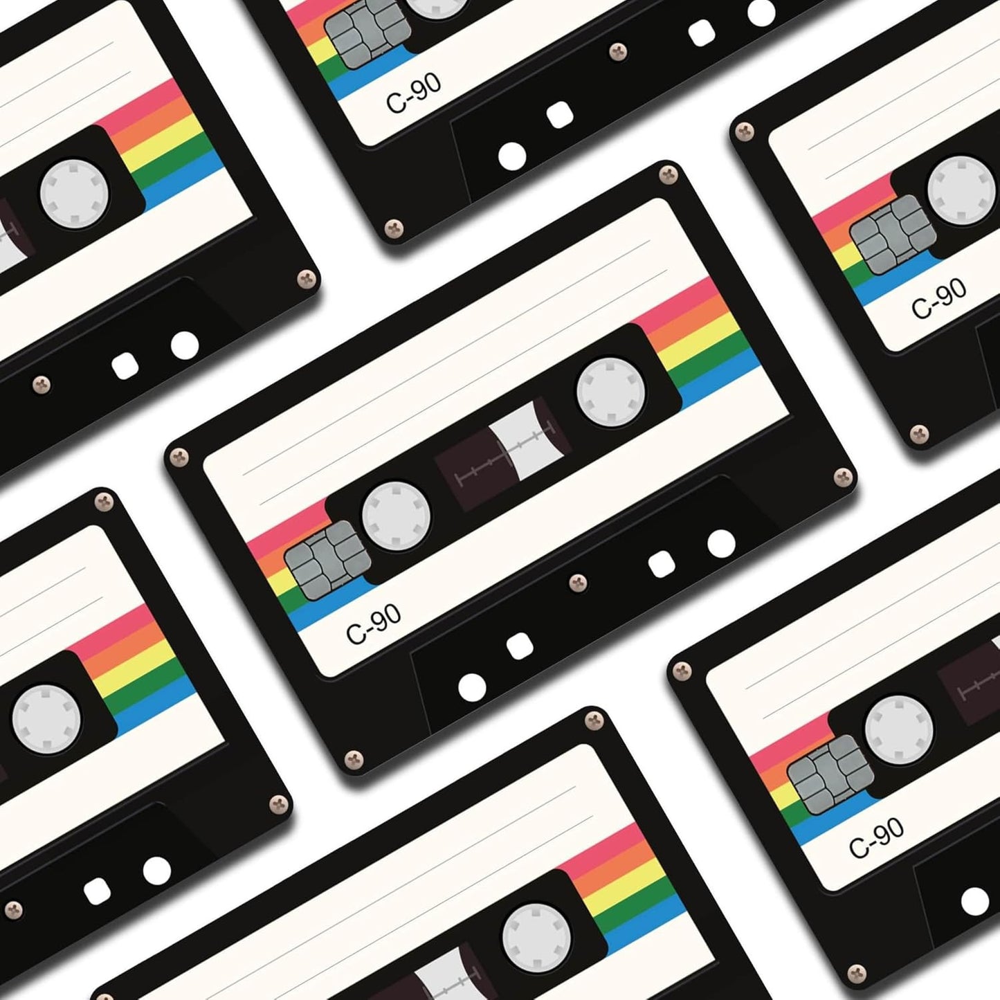 Cassette Tape Custom Vinyl Credit Card Sticker by CC Wraps