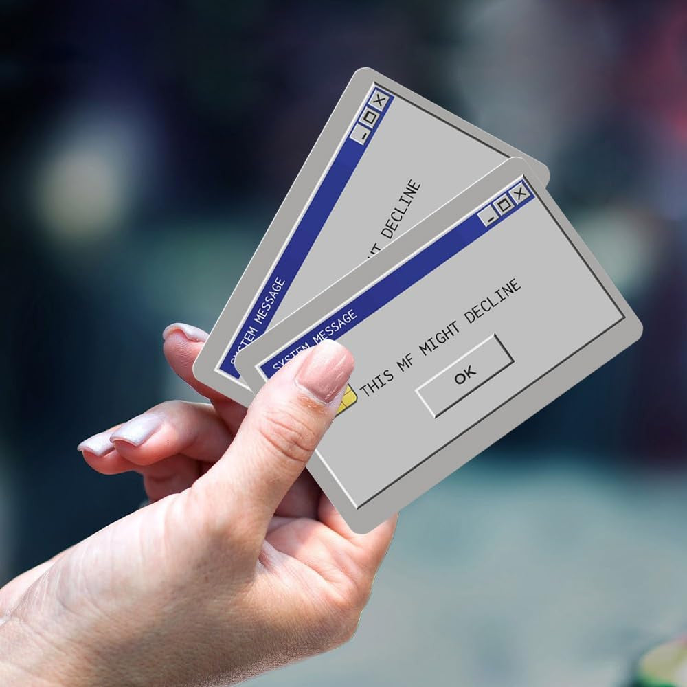 Windows System Message Custom Vinyl Credit Card Sticker by CC Wraps