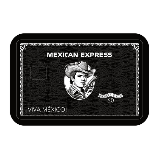 Mexican Express Chalino Debit Card Skin Mexican Express Credit Card Sticker