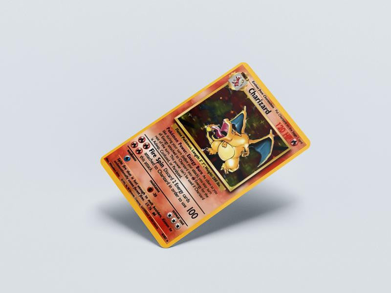Pokemon Charizard Custom Vinyl Credit Card Sticker by CC Wraps