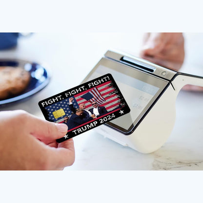 Trump 2024 Fight Rally Album Cover Credit Card Sticker