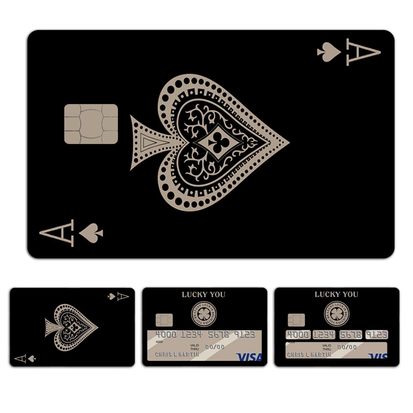 Ace of Speads Custom Vinyl Credit Card Sticker by CC Wraps