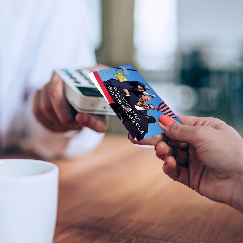 Trump Rally Insp Design Custom Vinyl Credit Card Sticker