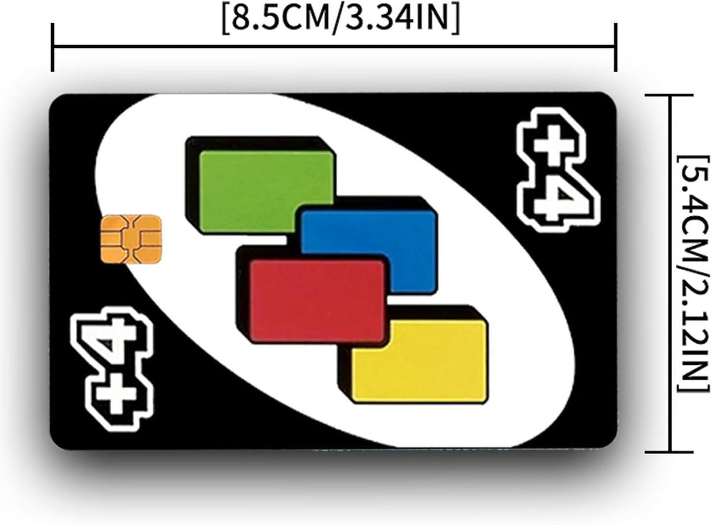 UNO Draw 4 Custom Vinyl Credit Card Sticker by CC Wraps