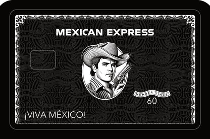 Mexican Express Combo 6-Pack Custom Vinyl Credit Card Sticker by CC Wraps
