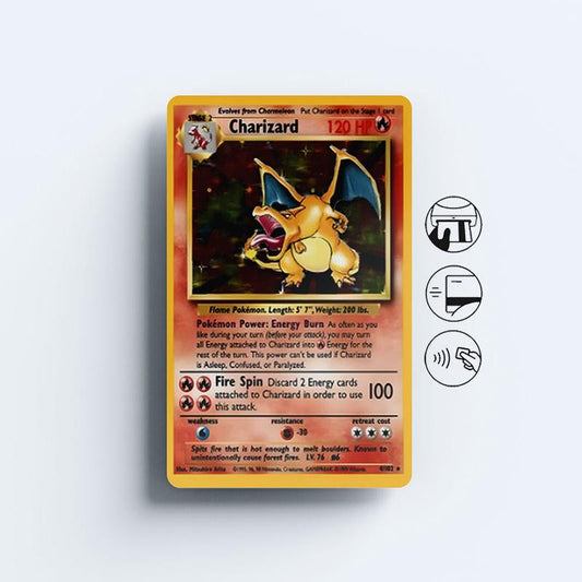 Pokemon Charizard Custom Vinyl Credit Card Sticker by CC Wraps