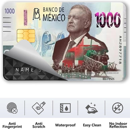 Mexican Express Combo 6-Pack Custom Vinyl Credit Card Sticker by CC Wraps