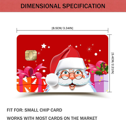 Santa's Christmas Custom Vinyl Credit Card Sticker by CC Wraps