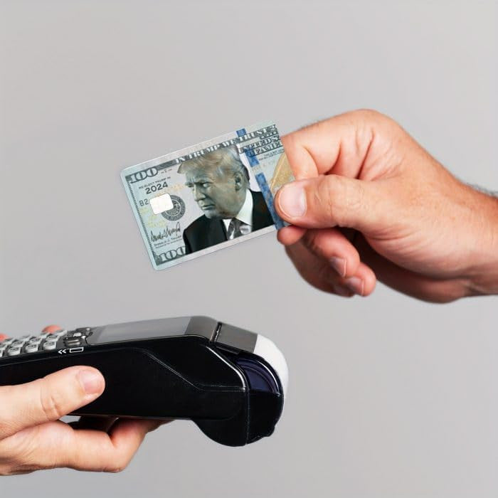 Trump Inspired $100 Bill Credit Card Sticker - Custom Vinyl Credit Card Skin