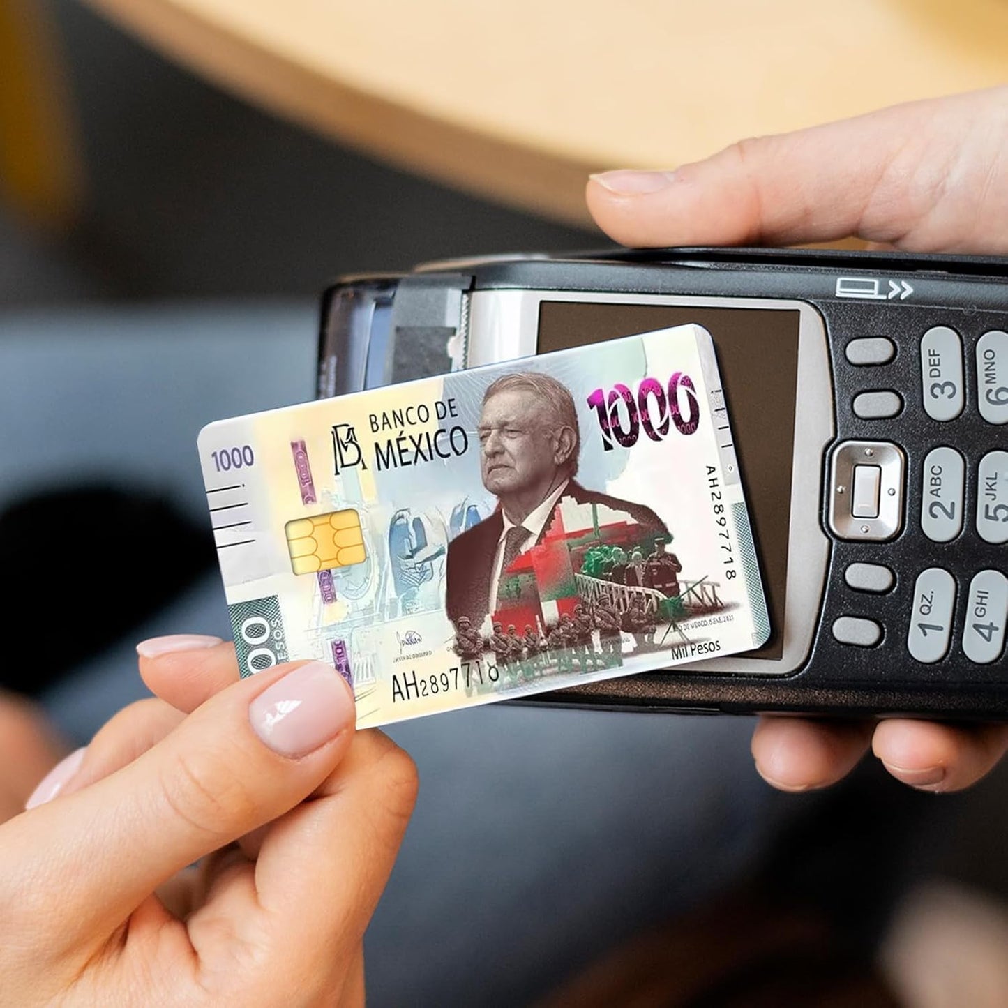 Mexico Amlo 1000 Peso Custom Vinyl Credit Card Sticker by CC Wraps