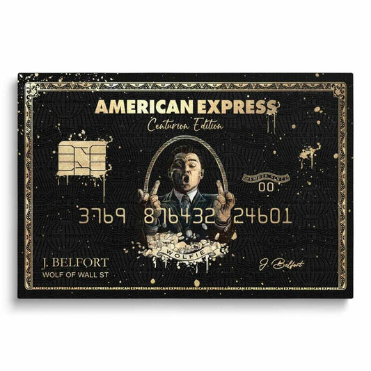 Leonardo Wolf of Wall Street Custom Vinyl Credit Card Sticker by CC Wraps